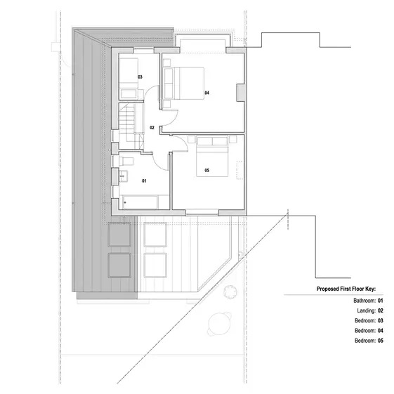 Plan overhead of first floor
