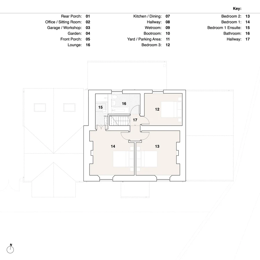Second floor of farm house property