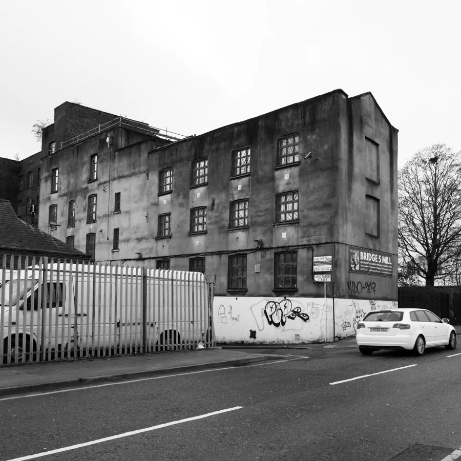 External view of office mill