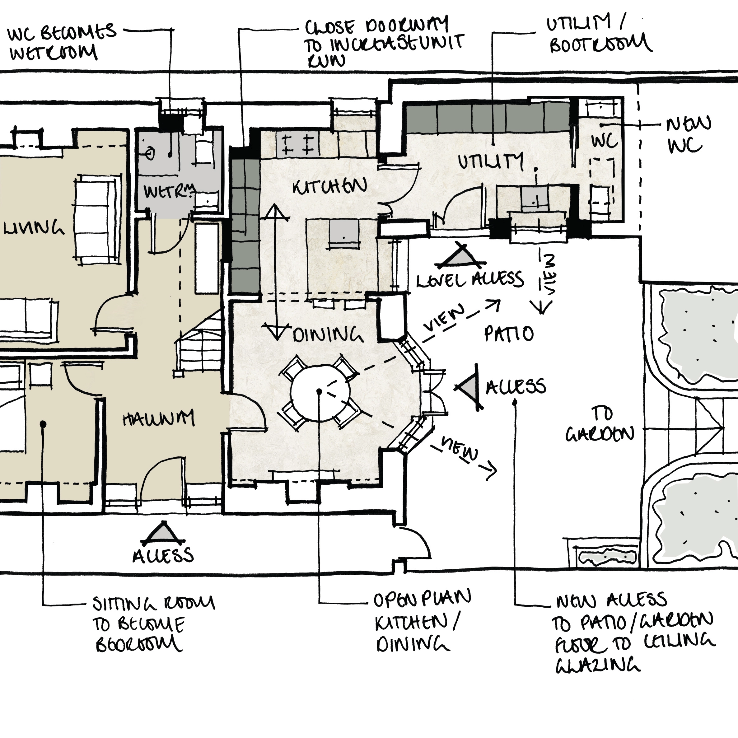 Hand plan overhead image