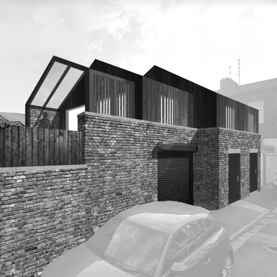 Architects render of a residential house development